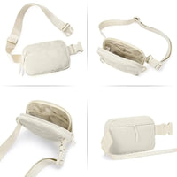 Buy 4-Pocket Fanny Packs: Lightweight Belt Bag & Crossbody Waist Pack for Travel & Sport - CROSSBODY BELT BAG at Caseles-Black, 