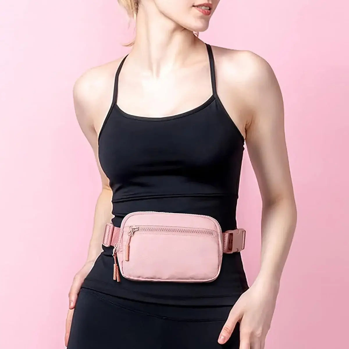 Buy 4-Pocket Fanny Packs: Lightweight Belt Bag & Crossbody Waist Pack for Travel & Sport - CROSSBODY BELT BAG at Caseles-Black, 