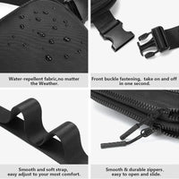 Buy 4-Pocket Fanny Packs: Lightweight Belt Bag & Crossbody Waist Pack for Travel & Sport - CROSSBODY BELT BAG at Caseles-Black, 