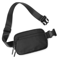 Buy 4-Pocket Fanny Packs: Lightweight Belt Bag & Crossbody Waist Pack for Travel & Sport - CROSSBODY BELT BAG at Caseles-Black, 