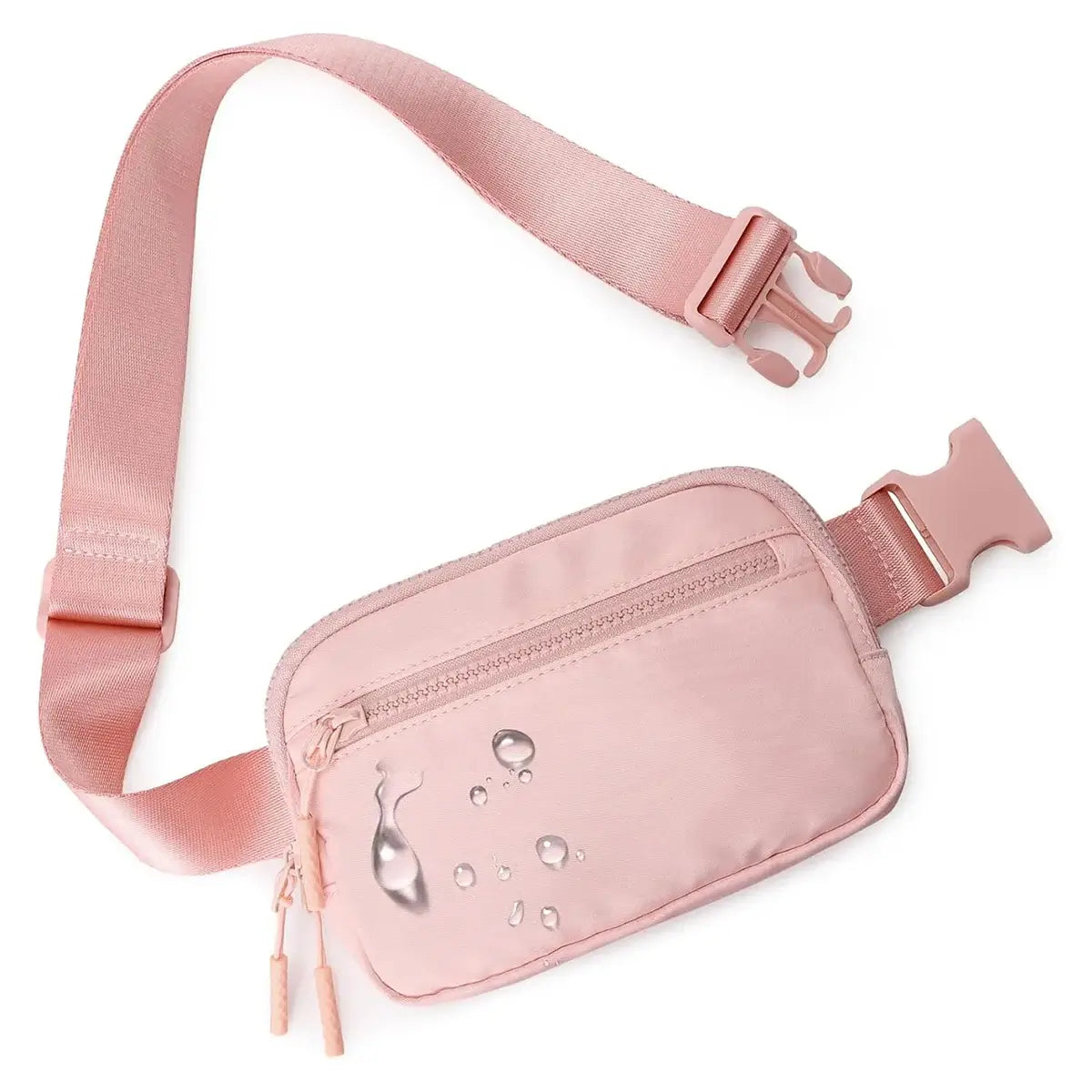 Buy 4-Pocket Fanny Packs: Lightweight Belt Bag & Crossbody Waist Pack for Travel & Sport - CROSSBODY BELT BAG at Caseles-Pink, 
