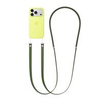 Buy Full-Grain Leather iPhone Case, MagSafe Ready, Metal Buttons & Camera Bump Frame,Andrew at Caseles-Yellow, 