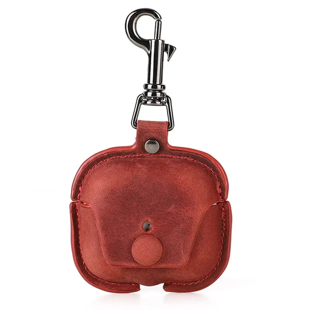 Buy AirPods 3rd Gen protective case genuine leather portable Apple third generation Bluetooth headphone case at Caseles-Lea-AirPod3-red, 