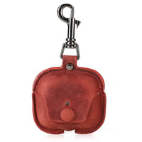 Buy AirPods 3rd Gen protective case genuine leather portable Apple third generation Bluetooth headphone case at Caseles-Lea-AirPod3-red, 