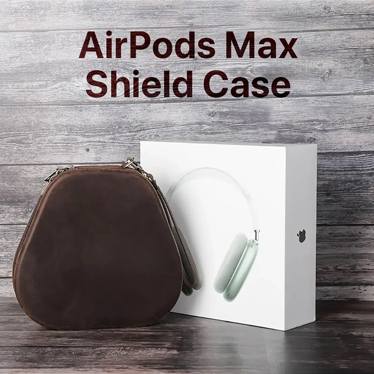 Buy AirPods Max protective case genuine leather portable Apple Bluetooth headphone case at Caseles-, 