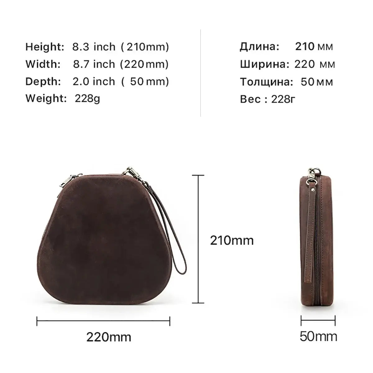 Buy AirPods Max protective case genuine leather portable Apple Bluetooth headphone case at Caseles-, 