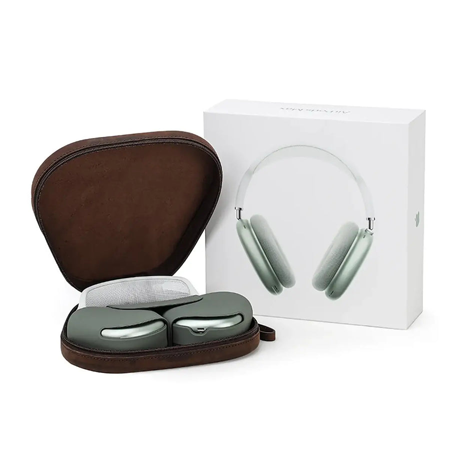 Buy AirPods Max protective case genuine leather portable Apple Bluetooth headphone case at Caseles-, 