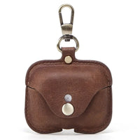 Buy AirPods Pro 3rd Gen protective case genuine leather portable Apple third Pro generation Bluetooth headphone case at Caseles-Bronze, 