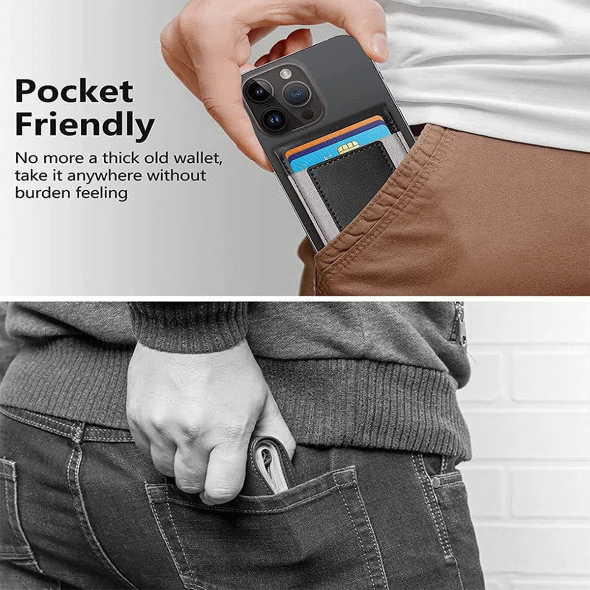 Buy Magnetic Wallet & Phone Stand,David at Caseles-DV-Black, 