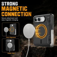 Buy Rugged MagSafe Case for iPhone Duo, with Automatic Hinge Protection & Built-in Kickstand - DEXIS at Caseles-iPhone Duo, 