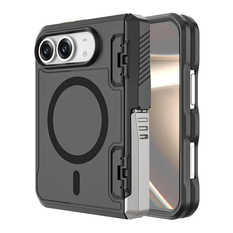 Buy Rugged MagSafe Case for iPhone Duo, with Automatic Hinge Protection & Built-in Kickstand - DEXIS at Caseles-iPhone Duo, 