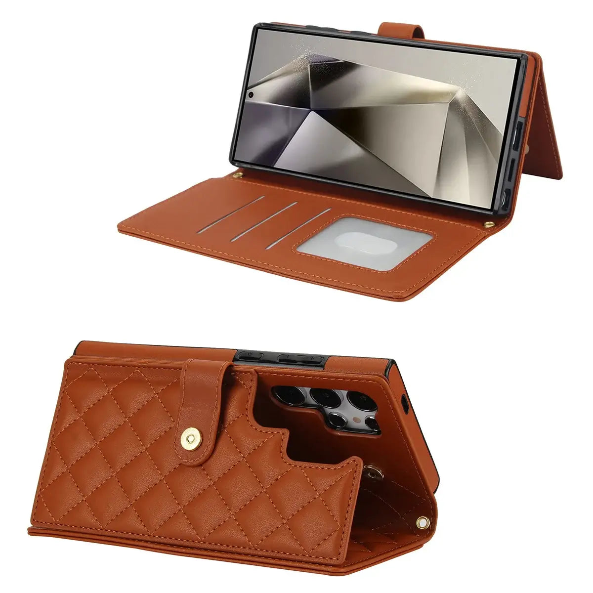 Buy Crossbody Wallet Case for Galaxy A Series, RFID Blocking Card Holder & Detachable Strap, Shockproof Leather Flip Cover, EFFIE at Caseles-Samsung Galaxy A73 5G, Black