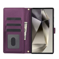 Buy Crossbody Wallet Case for Galaxy A Series, RFID Blocking Card Holder & Detachable Strap, Shockproof Leather Flip Cover, EFFIE at Caseles-Samsung Galaxy A73 5G, Black