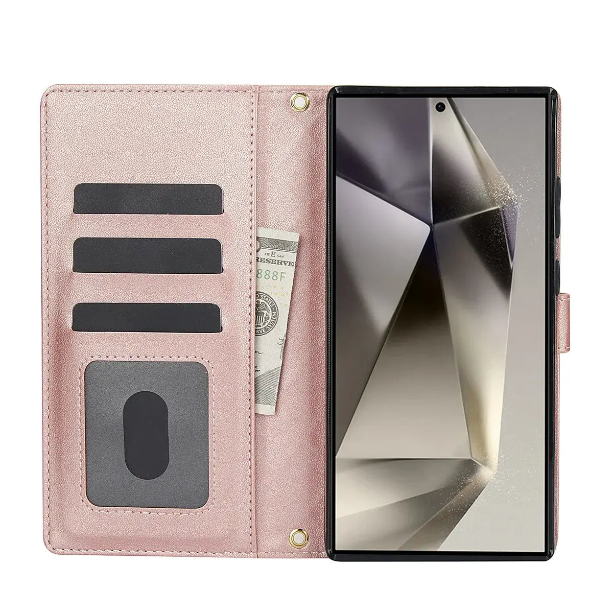 Buy Crossbody Wallet Case for Galaxy A Series, RFID Blocking Card Holder & Detachable Strap, Shockproof Leather Flip Cover, EFFIE at Caseles-Samsung Galaxy A73 5G, Black