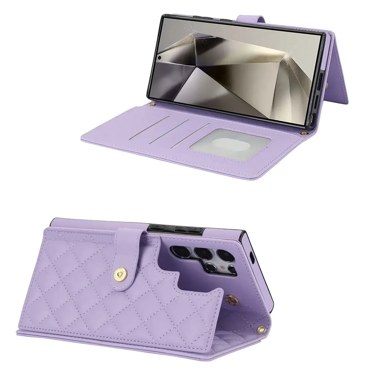 Buy Crossbody Wallet Case for Galaxy A Series, RFID Blocking Card Holder & Detachable Strap, Shockproof Leather Flip Cover, EFFIE at Caseles-Samsung Galaxy A73 5G, Black