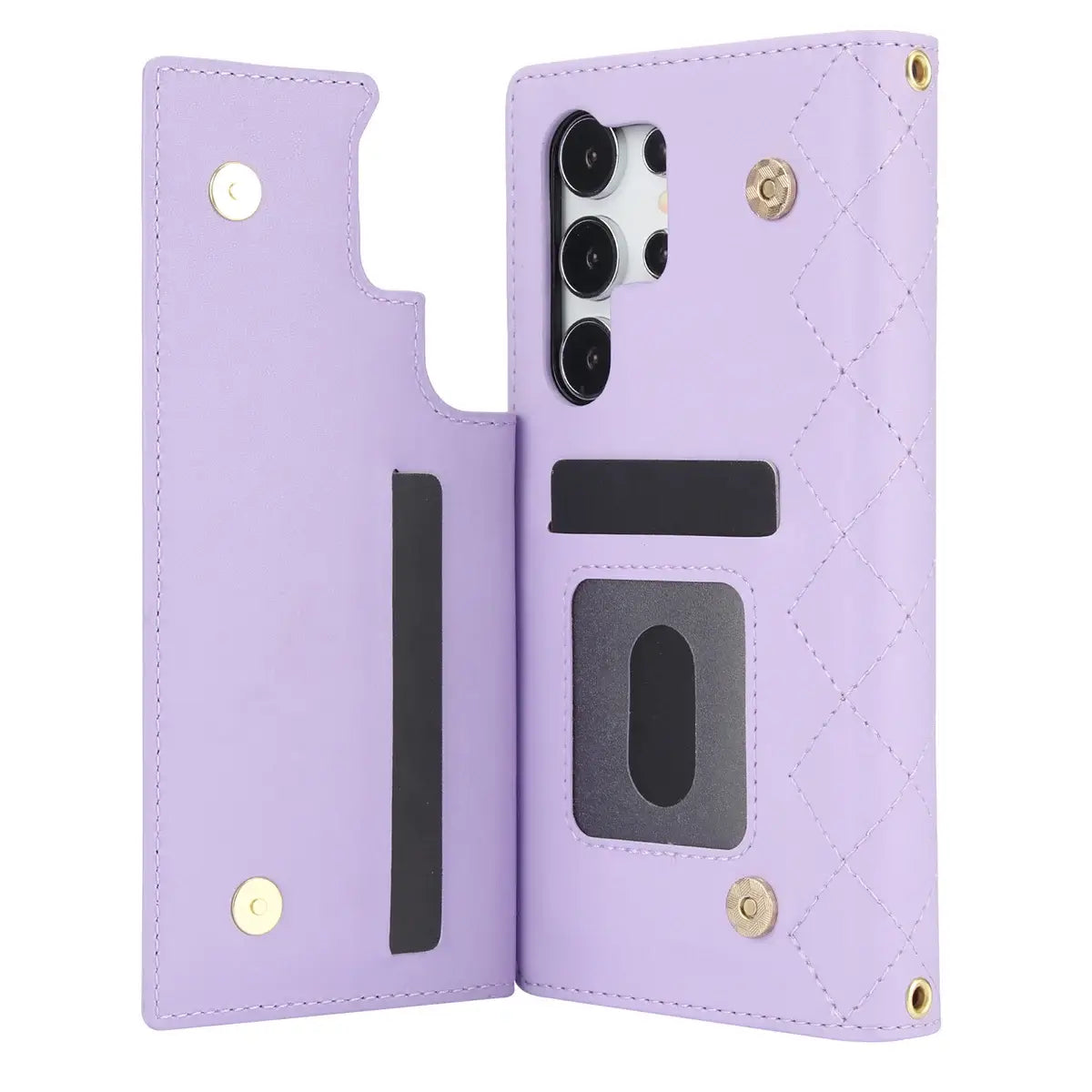 Buy Crossbody Wallet Case for Galaxy A Series, RFID Blocking Card Holder & Detachable Strap, Shockproof Leather Flip Cover, EFFIE at Caseles-Samsung Galaxy A73 5G, Black