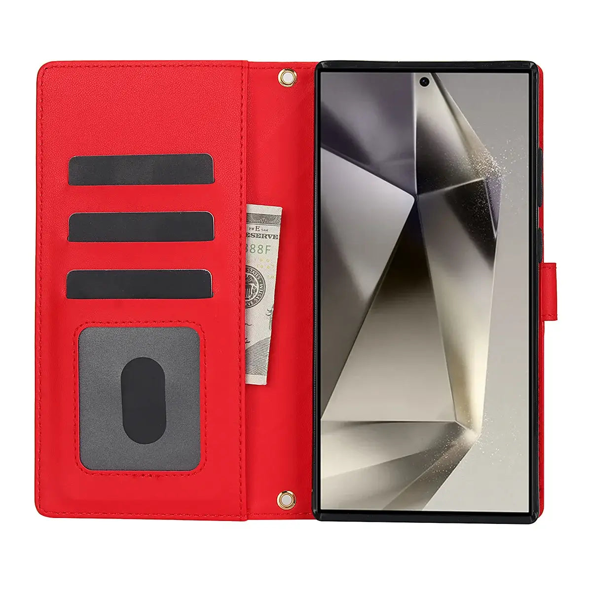 Buy Crossbody Wallet Case for Galaxy A Series, RFID Blocking Card Holder & Detachable Strap, Shockproof Leather Flip Cover, EFFIE at Caseles-Samsung Galaxy A73 5G, Black