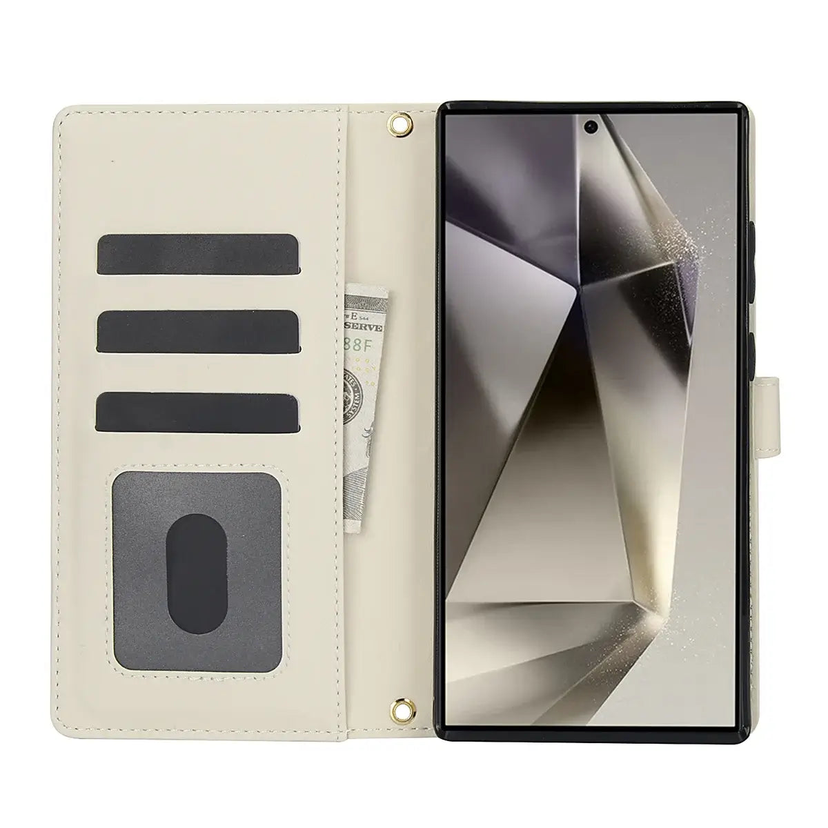 Buy Crossbody Wallet Case for Galaxy A Series, RFID Blocking Card Holder & Detachable Strap, Shockproof Leather Flip Cover, EFFIE at Caseles-Samsung Galaxy A73 5G, Black