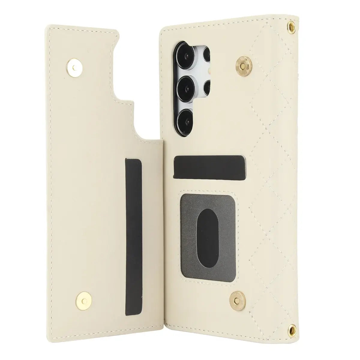 Buy Crossbody Wallet Case for Galaxy A Series, RFID Blocking Card Holder & Detachable Strap, Shockproof Leather Flip Cover, EFFIE at Caseles-Samsung Galaxy A73 5G, Black