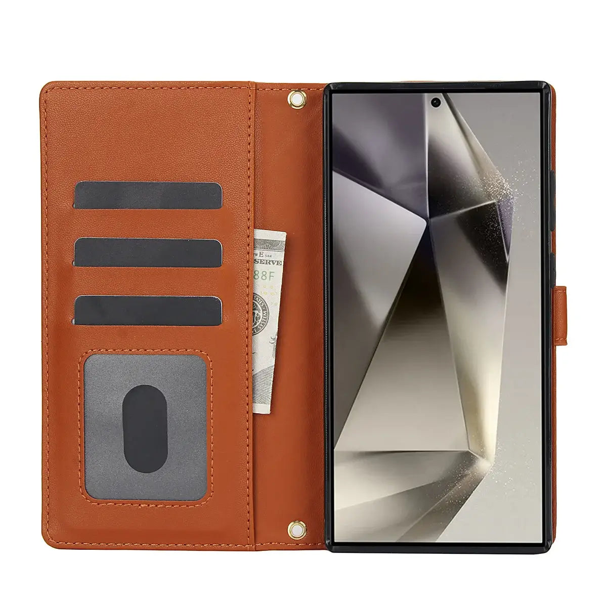 Buy Crossbody Wallet Case for Galaxy A Series, RFID Blocking Card Holder & Detachable Strap, Shockproof Leather Flip Cover, EFFIE at Caseles-Samsung Galaxy A73 5G, Black