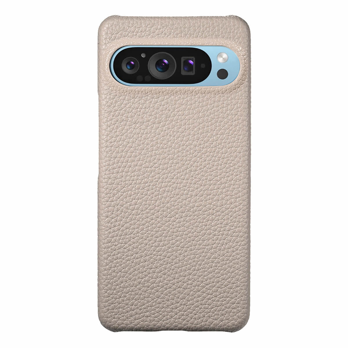 Buy Half-Covered Lychee Textured Leather Google Pixel Phone Case, Premium Grip, Sleek Protection, and Elegant Design, EVELYN at Caseles-Google Pixel 10 Pro XL, Black