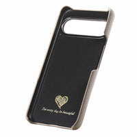 Buy Half-Covered Lychee Textured Leather Google Pixel Phone Case, Premium Grip, Sleek Protection, and Elegant Design, EVELYN at Caseles-Google Pixel 10 Pro XL, Black