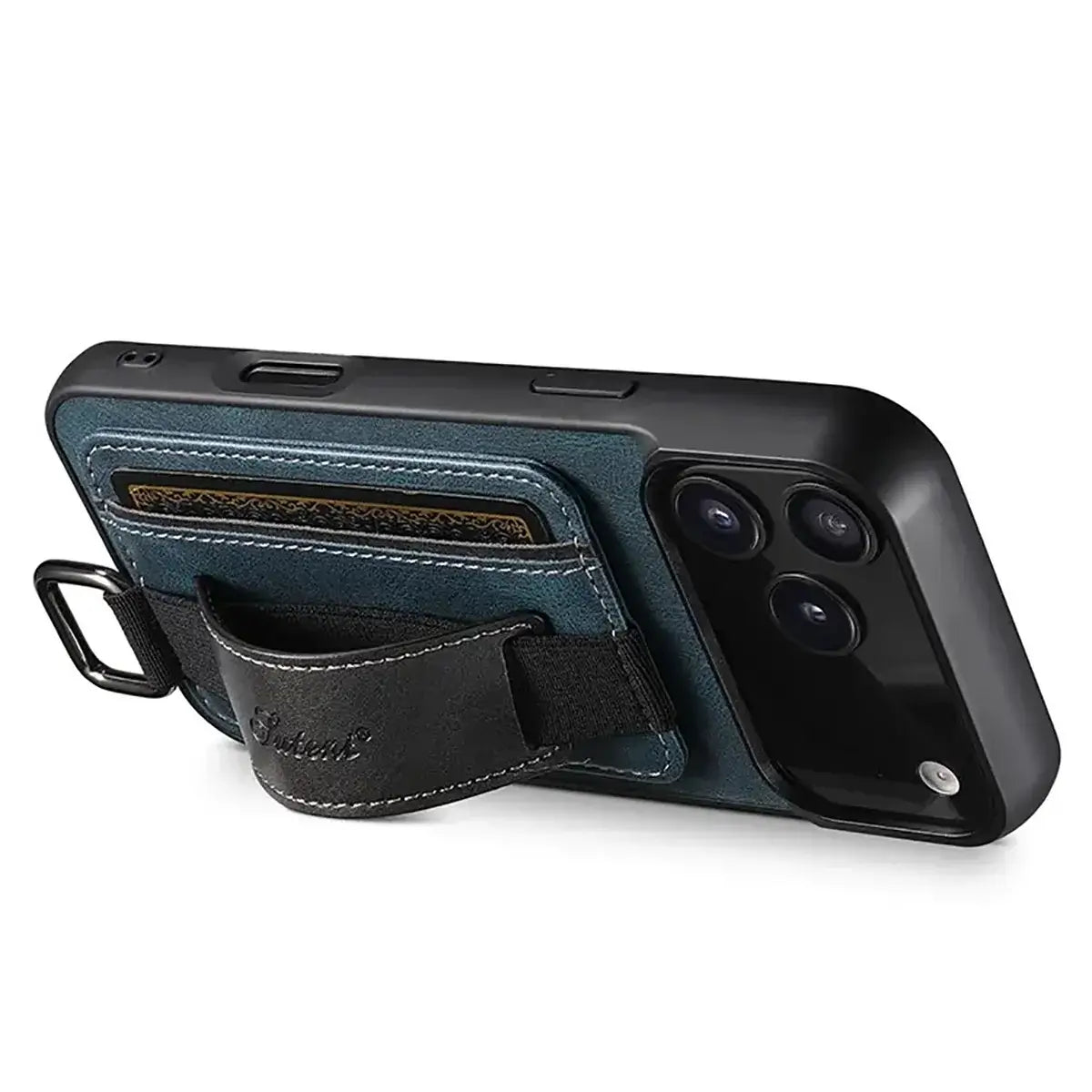 Buy Full Coverage Protection, Leather Phone case, Phone Stander, Card Holder Wallet Case ,Ezra at Caseles-iPhone 17 Pro Max, Ezra-Brown