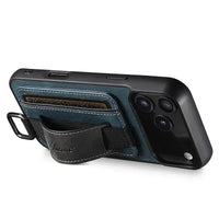 Buy Full Coverage Protection, Leather Phone case, Phone Stander, Card Holder Wallet Case ,Ezra at Caseles-iPhone 17 Pro Max, Ezra-Brown