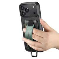 Buy Full Coverage Protection, Leather Phone case, Phone Stander, Card Holder Wallet Case ,Ezra at Caseles-iPhone 17 Pro Max, Ezra-Brown