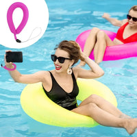 By Universal Floating Wrist Strap for Waterproof Action Cameras, High-Visibility Buoyant Camera Float for Swimming and Snorkeling, Durable Diving Fabric Wristband - FLOATING WRIST STRAP at Caseles-Blue, 