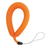 By Universal Floating Wrist Strap for Waterproof Action Cameras, High-Visibility Buoyant Camera Float for Swimming and Snorkeling, Durable Diving Fabric Wristband - FLOATING WRIST STRAP at Caseles-Orange, 
