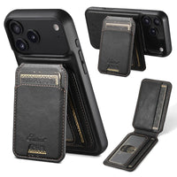 Buy Full Coverage Protection, Leather Phone case, Phone Stander, Card Holder Wallet Case,Francis at Caseles-iPhone 17 Pro Max, Francis-Black
