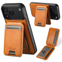 Buy Full Coverage Protection, Leather Phone case, Phone Stander, Card Holder Wallet Case,Francis at Caseles-iPhone 17 Pro Max, Francis-Brown