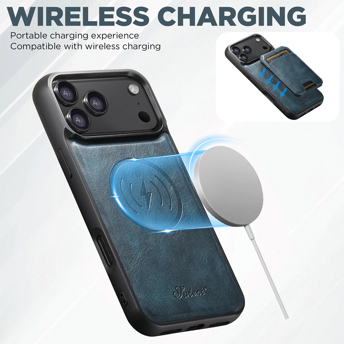 Buy Full Coverage Protection, Leather Phone case, Phone Stander, Card Holder Wallet Case,Francis at Caseles-iPhone 17 Pro Max, Francis-Coffee