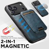 Buy Full Coverage Protection, Leather Phone case, Phone Stander, Card Holder Wallet Case,Francis at Caseles-iPhone 17 Pro Max, Francis-Coffee