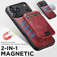 Buy Full Coverage Protection, Leather Phone case, Phone Stander, Card Holder Wallet Case,Francis at Caseles-iPhone 17 Pro Max, Francis-Coffee