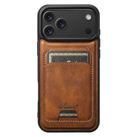 Buy Full Coverage Protection, Leather Phone case, Phone Stander, Card Holder Wallet Case,Francis at Caseles-iPhone 17 Pro Max, Francis-Coffee