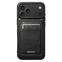 Buy Full Coverage Protection, Leather Phone case, Phone Stander, Card Holder Wallet Case,Francis at Caseles-iPhone 17 Pro Max, Francis-Coffee