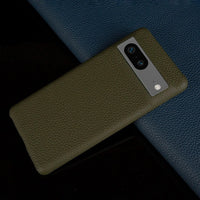 Buy Genuine Leather Google Pixel Case, Shockproof Slim Protective Grain Leather Cover – GAEL at Caseles-Google Pixel 9 Pro, Blue