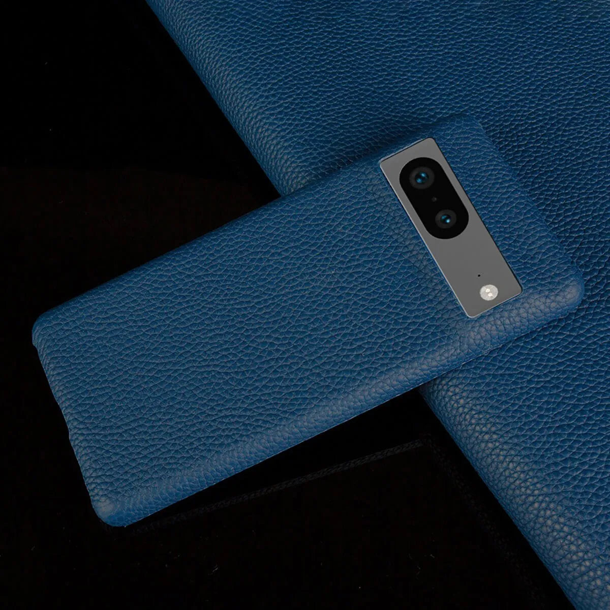 Buy Genuine Leather Google Pixel Case, Shockproof Slim Protective Grain Leather Cover – GAEL at Caseles-Google Pixel 9 Pro, Blue