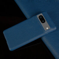 Buy Genuine Leather Google Pixel Case, Shockproof Slim Protective Grain Leather Cover – GAEL at Caseles-Google Pixel 9 Pro, Blue