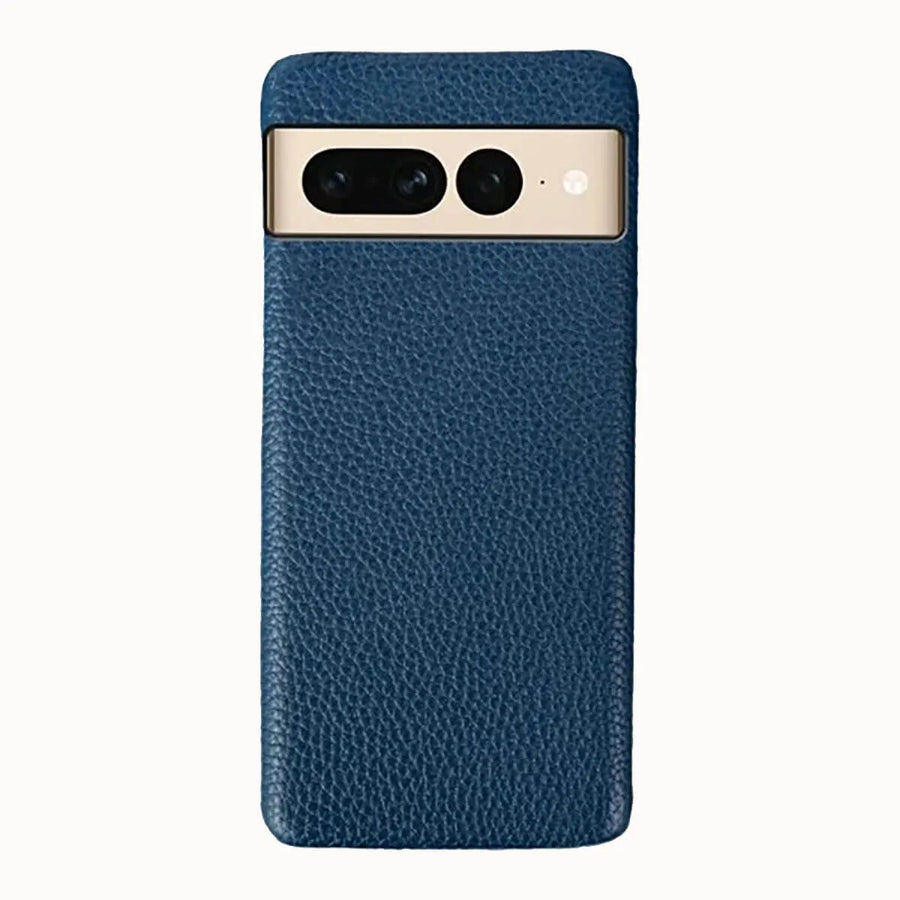 Buy Genuine Leather Google Pixel Case, Shockproof Slim Protective Grain Leather Cover – GAEL at Caseles-Google Pixel 9 Pro, Blue