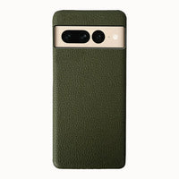 Buy Genuine Leather Google Pixel Case, Shockproof Slim Protective Grain Leather Cover – GAEL at Caseles-Google Pixel 9 Pro, Green