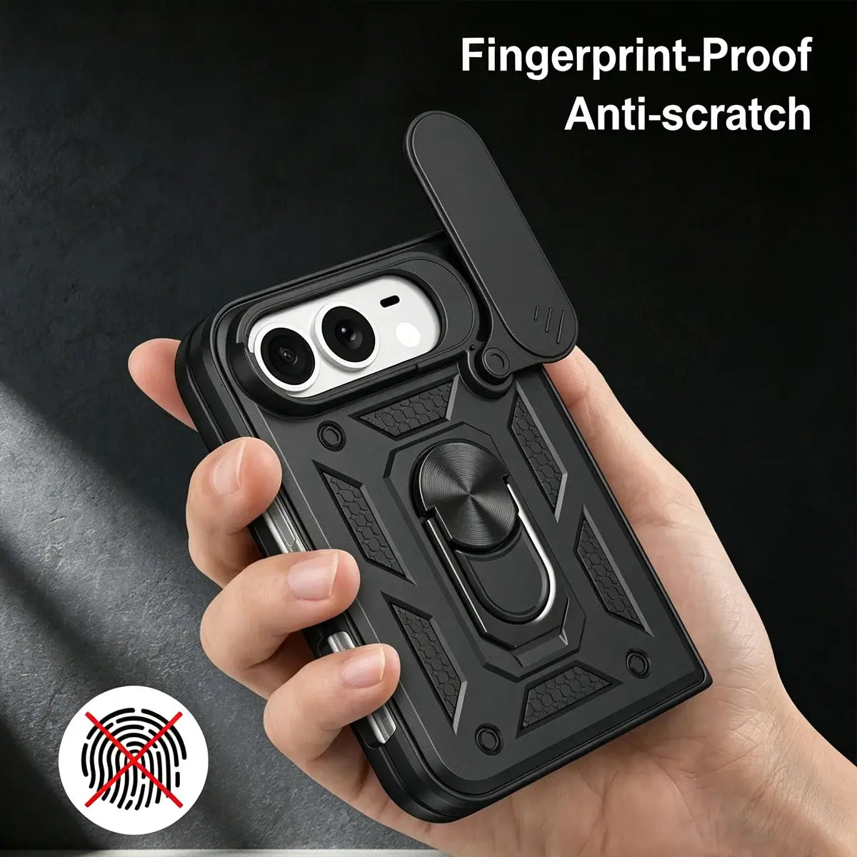Buy Metal iPhone Ultra Case, with Built in Screen Protector, FullBody Protective Shockproof Heavy Duty Rugged Defender Cover- glide at Caseles-iPhone Ultra, Black