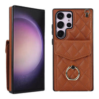 Buy Crossbody Wallet Phone Case, 360 Rotation Ring Holder, Card Slots & Detachable Wrist Strap, RFID Blocking, Kickstand, Shockproof Cover,HAILEY at Caseles-Samsung Galaxy S24 Ultra, Harley-Black