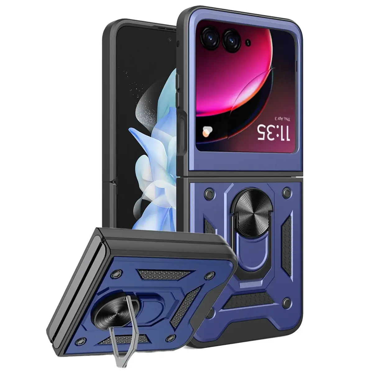 Buy Metal Phone Case, with Built in Screen Protector, FullBody Protective Shockproof Heavy Duty Rugged Defender Cover,Callum at Caseles-Motorola Moto G Stylus (2025), Callum-Black