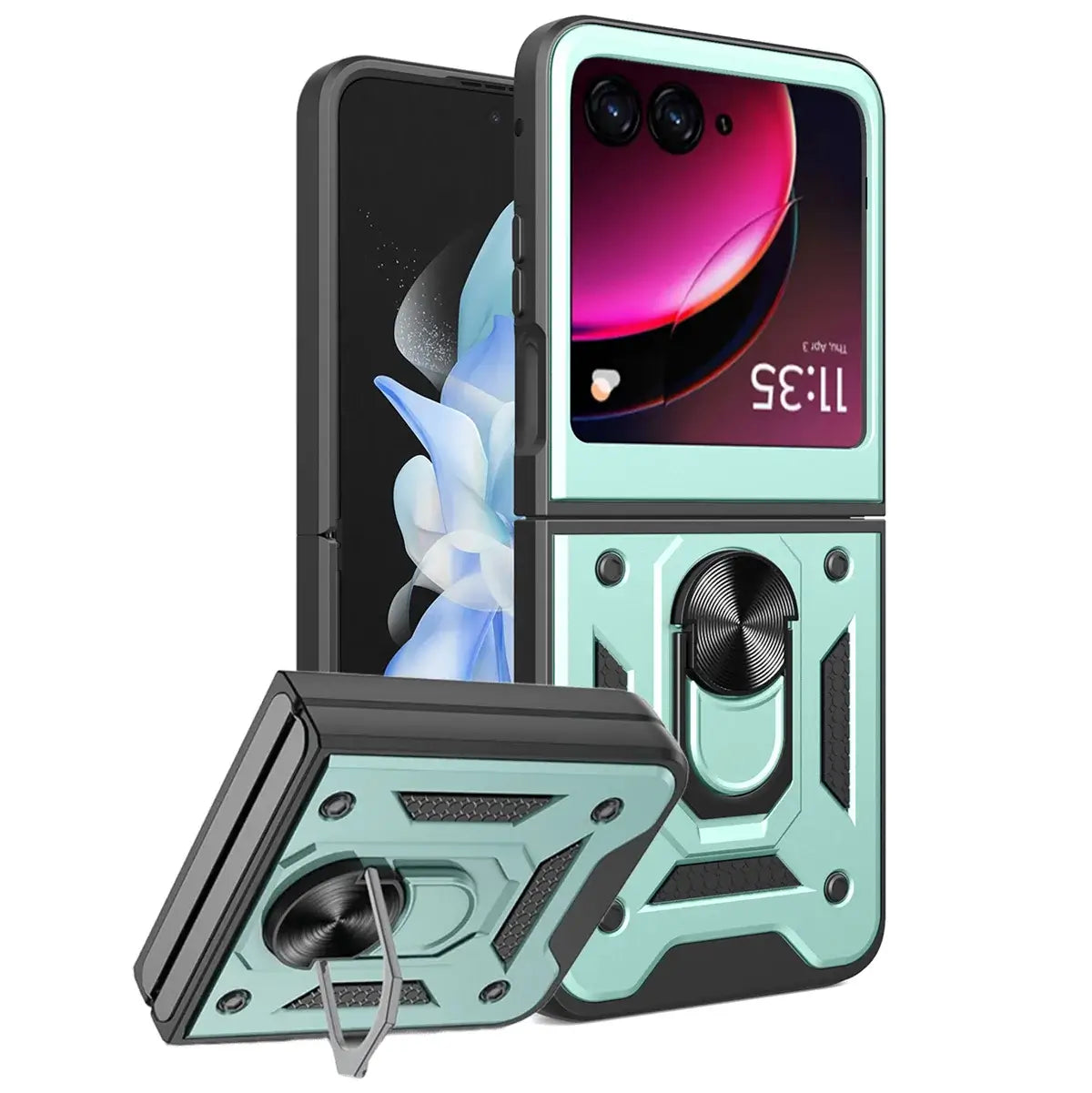 Buy Metal Phone Case, with Built in Screen Protector, FullBody Protective Shockproof Heavy Duty Rugged Defender Cover,Callum at Caseles-Motorola Moto G Stylus (2025), Callum-Black