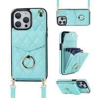 Buy Crossbody Wallet Phone Case, 360 Rotation Ring Holder, Card Slots & Detachable Wrist Strap, RFID Blocking, Kickstand, Shockproof Cover,Harley at Caseles-iPhone 16 Pro Max, Harley-Blue