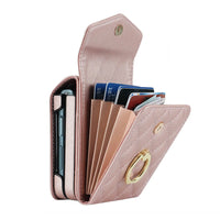 Buy Crossbody Wallet Phone Case, 360 Rotation Ring Holder, Card Slots & Detachable Wrist Strap, RFID Blocking, Kickstand, Shockproof Cover,HATTIE at Caseles-Samsung Galaxy Z Fold 6, Black