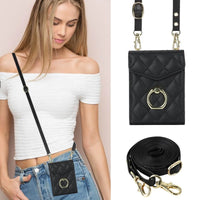Buy Crossbody Wallet Phone Case, 360 Rotation Ring Holder, Card Slots & Detachable Wrist Strap, RFID Blocking, Kickstand, Shockproof Cover,HATTIE at Caseles-Samsung Galaxy Z Fold 6, Black